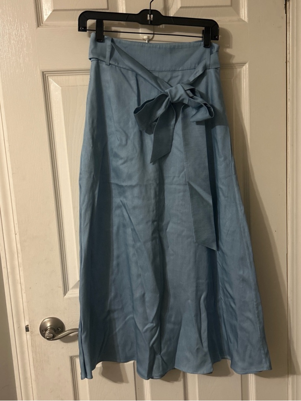 Tibi lightweight wrap around midi skirt